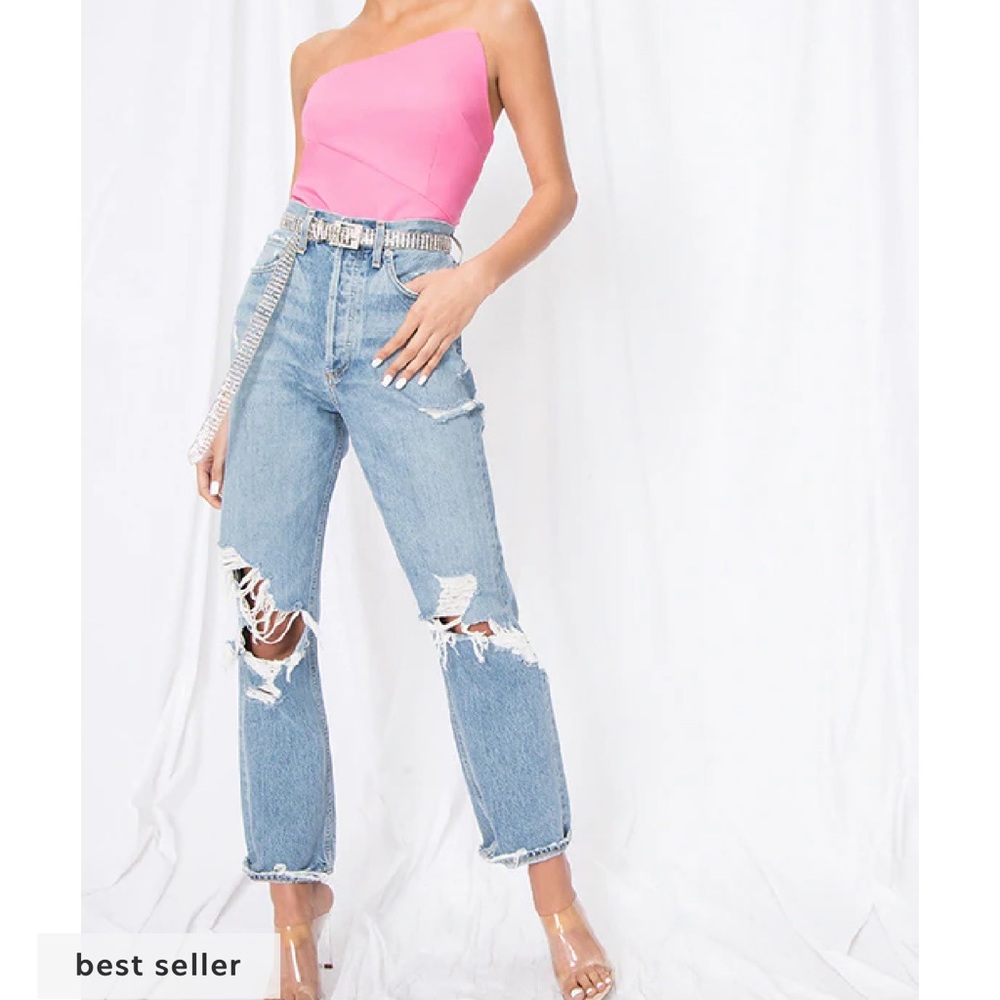 SUPER DOWN QUINCY STRAPLESS TOP — SIZE SMALL